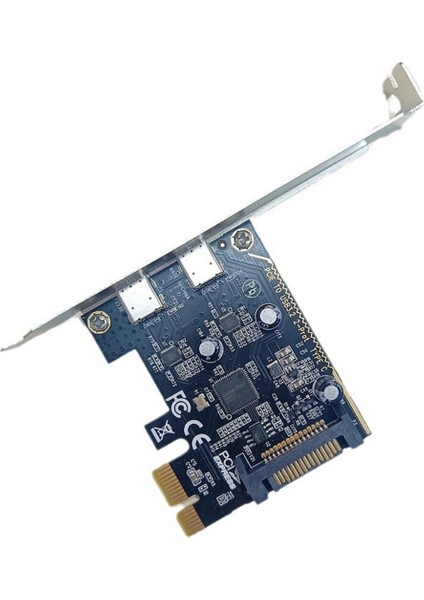 Masaüstü Anakart Pcı-E'den Tip-C Adaptör Kartına Çift Portlu Tip-C Genişletme Kartı ASM1042 Ana Bilgisayar Kartı Kullanarak (Yurt Dışından)