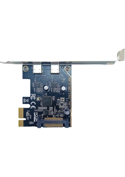 Masaüstü Anakart Pcı-E'den Tip-C Adaptör Kartına Çift Portlu Tip-C Genişletme Kartı ASM1042 Ana Bilgisayar Kartı Kullanarak (Yurt Dışından) fırsatları