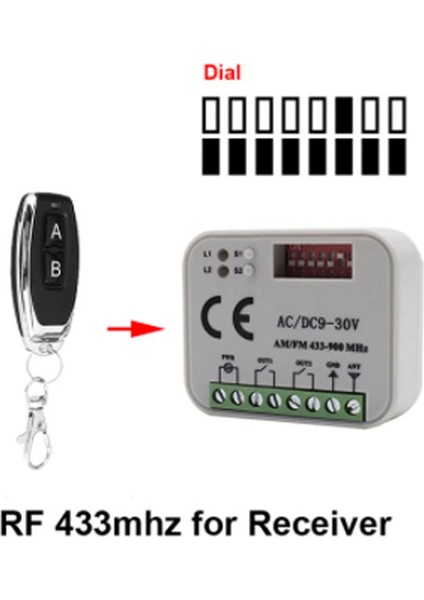 Çoklu Frekanslı Alıcı Rx-Multı 300-900MHZ Erişim Kontrolü Kablosuz Uzaktan Kumanda Için Kontrol Anahtarı, A (Yurt Dışından) fiyatları
