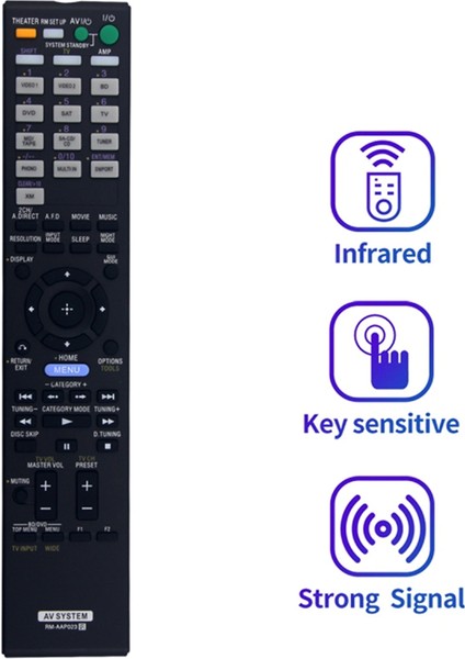 Uzaktan Kumanda RM-AAP023 Sony Av Alıcısı STR-DG800 STR-DA3500ES STR-DA3600ES Için Yedek (Yurt Dışından) modelleri