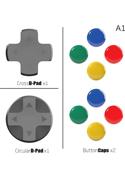 Oyun Joystick Koruyucu Rocker Kapağı Başparmak Tutma Kapağı D-Pad Düğme Kılıfı Switch Lite Joycon Oyun Konsolu Aksesuarları (Yurt Dışından)