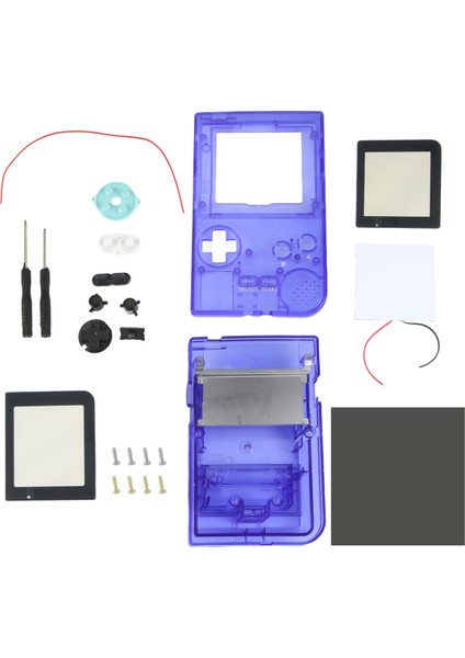 Gameboy Pocket Oyun Konsolu Için Kabuk Değişimi Gbp Kabuk Kılıf Düğmeli Kit Sınıfı Lens Yarı Saydam Derin Mavi (Yurt Dışından) fiyatları