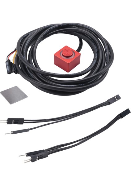 Bilgisayar Masaüstü Anahtarı Pc Anakart Harici Başlatma Güç Açma/kapama Düğmesi Uzatma Kablosu Dıy Düğmesi Kırmızı (Yurt Dışından)