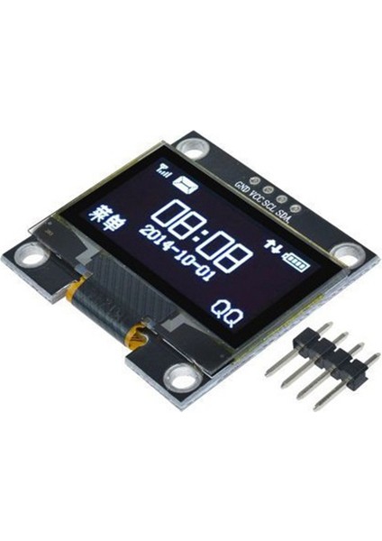 1.3 Inç OLED Ekran Modülü 128X64 LCD Ekran 4pın I2C Iıc Arduino Için Iletişim (Yurt Dışından)