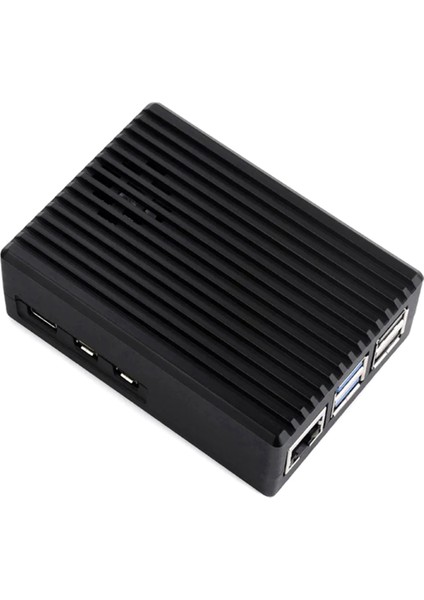 Raspberry Pi 5b Kabuğu Için 5be Radyant Alüminyum Çizgili Oluk Kabuğu Fanlı (Yurt Dışından)
