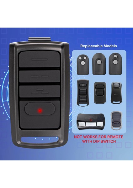 O3T-BX O3T-A 315/390MHZ Çift Frekanslı, Garaj Kapısı Açacağı Uzaktan Kumandası, Yukarı Açılan Kapı Için Codedodger/genie Intellicode (Yurt Dışından)