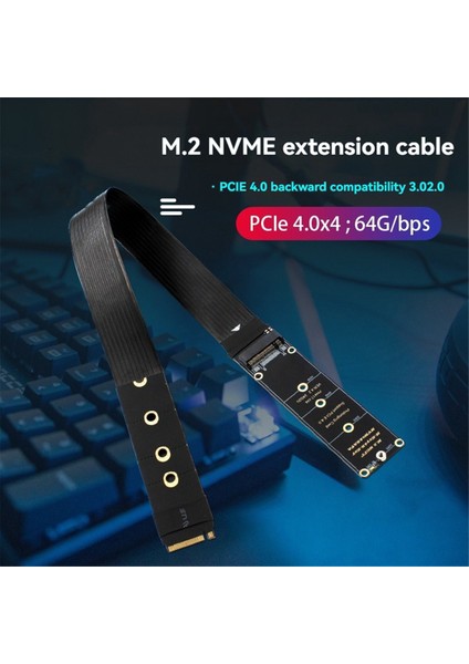 Ngff M.2 M-Key Nvme Uzatma Kablosu Genişletme Kartı Pcıe4.0 SATA6G Dizüstü Harici Uzatma Kablosu (Yurt Dışından)