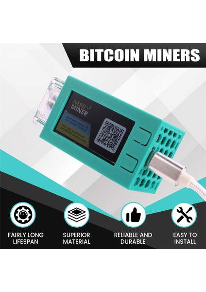 Nerdminer V2 Pro Miner 78KH/S Mini Bitcoin Piyango Madencisi Aydınlık Fanlı Btc Solo Piyango Madencilik Madencisi Yeşil (Yurt Dışından) fırsatları