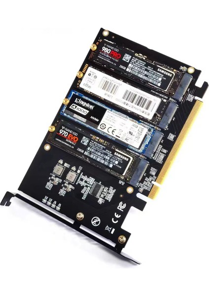 Gelişmiş Pc Performansı Için 2230, 2242, 2260, 2280 Ssd'lerle Uyumlu M.2 Nvme - Pcıe Adaptörü Gen4 X16 Genişletme Kartı (Yurt Dışından) modelleri