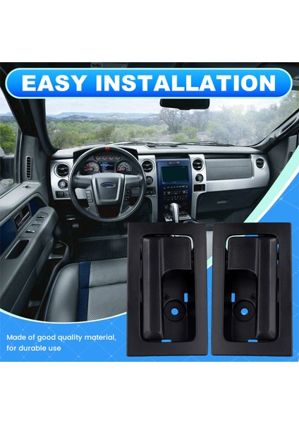 Araba Iç Kapı Kolu Kapı Çekme Kolu CL3Z-1522601-GA 9L3Z-1522601-AC Ford F150 2009-2014 Için (Yurt Dışından) fırsatları
