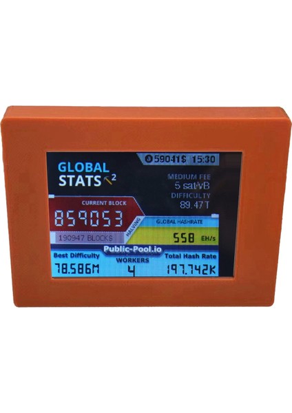 Nerdminer V2 Miner 56KH/S 2.8 Inç LCD Ekran Btc Piyango Madencisi Bitcoin Solo Miner Nerd Miner Kahverengi (Yurt Dışından) fiyatları