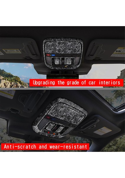 Araba Ön Okuma Işığı Çerçevesi Gözlük Kutusu Trim Kapak Sticker Subaru Forester 2025 Iç Aksesuarlar C (Yurt Dışından) fırsatları