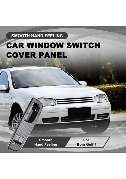 Lhd Araba Cam Anahtarı Kapağı Panel Kapı Çekme Tutacağı Volkswagen Bora Golf 4 1999-2004 Karbon Fiber Için Yedek (Yurt Dışından) fırsatları
