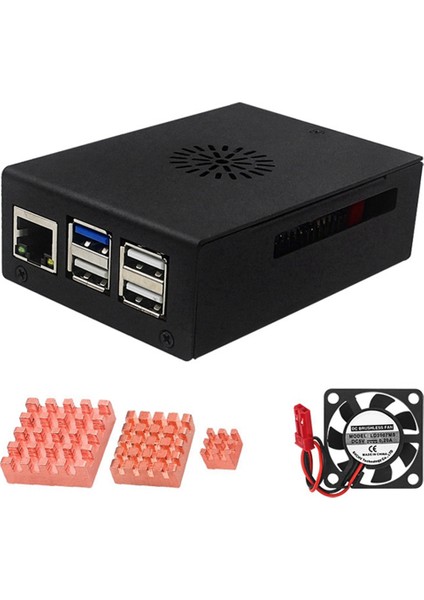 Orang Pi 5 Pro Kasası Için Soğutma Fanı Alüminyum Alaşımlı Soğutucu Kabuk Gelişmiş Soğutma Tasarımı (Yurt Dışından)