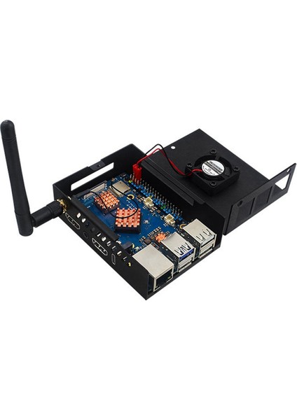 Orang Pi 5 Pro Kasası Için Soğutma Fanı Alüminyum Alaşımlı Soğutucu Kabuk Gelişmiş Soğutma Tasarımı (Yurt Dışından) modelleri