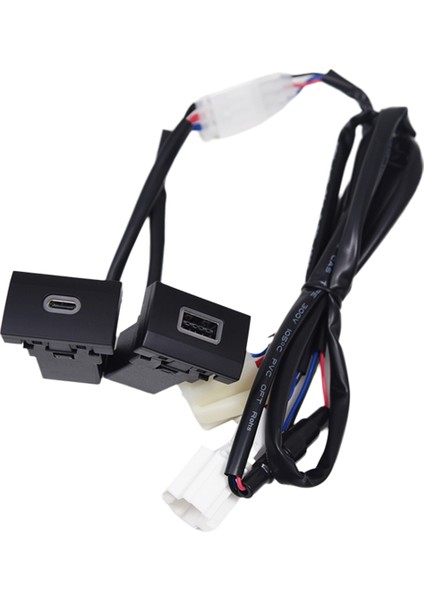 Araba Şarj Soketi Çift USB Pd Tip C Şarj Çıkışı Güç Adaptörü Telefon Volkswagen Polo 11-13 Için (Yurt Dışından)