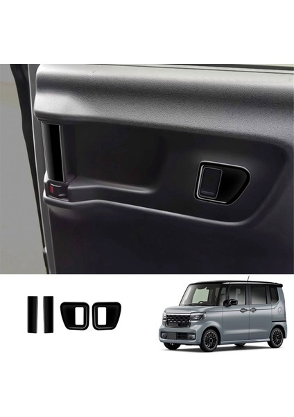 Honda N-Box 2024 Orta Kapı Anahtarı Trim Çıkartmaları Rhd Parlak Siyah Için Araba Orta Kapı Kolu Trim Çerçevesi (Yurt Dışından) fiyatları