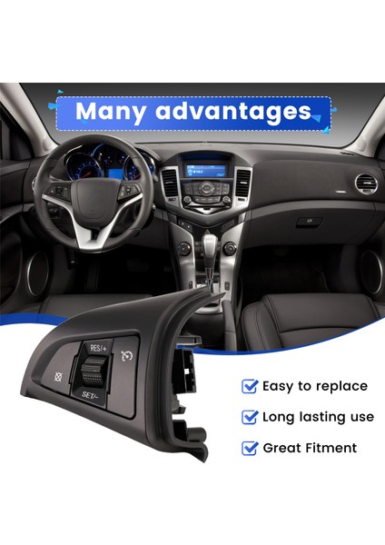 Araba Direksiyon Simidi Sol Çok Işlevli Düğme Hız Seyir Kontrol Anahtarı 96892140 Chevrolet Cruze 2009-2014 (Yurt Dışından) fırsatları