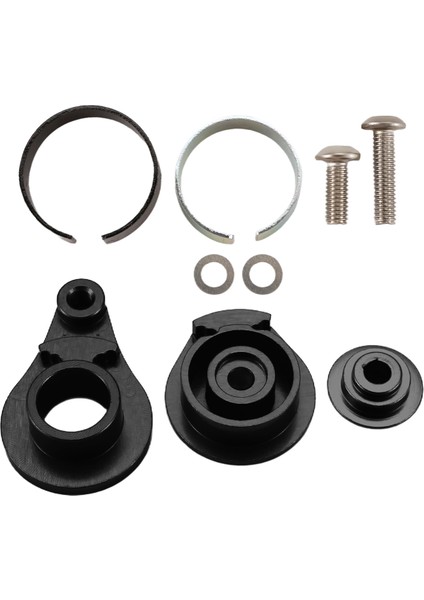 25T Direksiyon Servo Kolu Boynuzu 1 Delik Rc Paletli Araba Büyük Tork Dijital Servo Yükseltme Parçaları Siyah (Yurt Dışından) modelleri