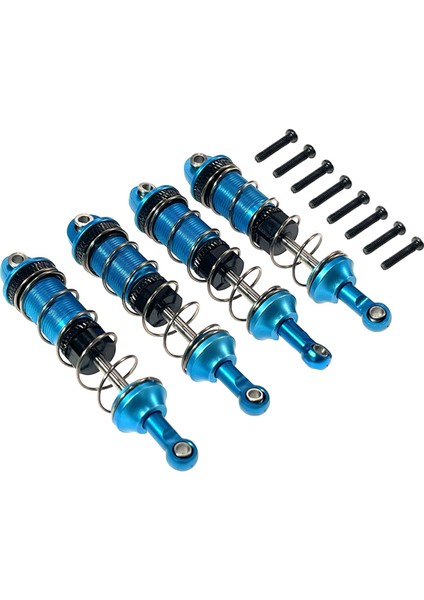 Adet Alaşımlı Ön Arka Yağ Amortisörü Mjx 16207 16208 16209 16210 H16 H16BM 1/16 Rc Araba Yükseltme Parçaları Mavi (Yurt Dışından)