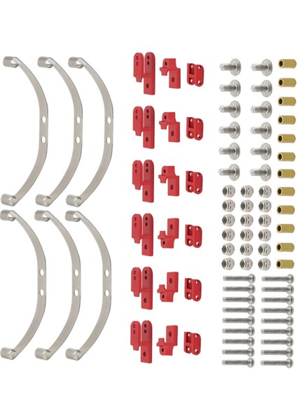 Set Yaprak Yaylı Sönümleme Süspansiyon Aksesuarları 1/16 Mn Wpl Model Araba B36 B16 Jjrc Q60 Q63 Q75 Feiyu Kırmızı (Yurt Dışından)