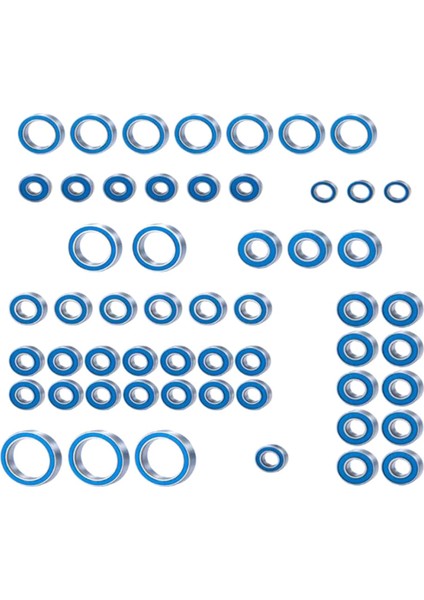 1/10 Traxxas-Trx6 Rc Araba Yükseltme Parçaları Aksesuarları Için 55 Adet Kauçuk Sızdırmaz Bilyalı Rulman Takımı (Yurt Dışından)