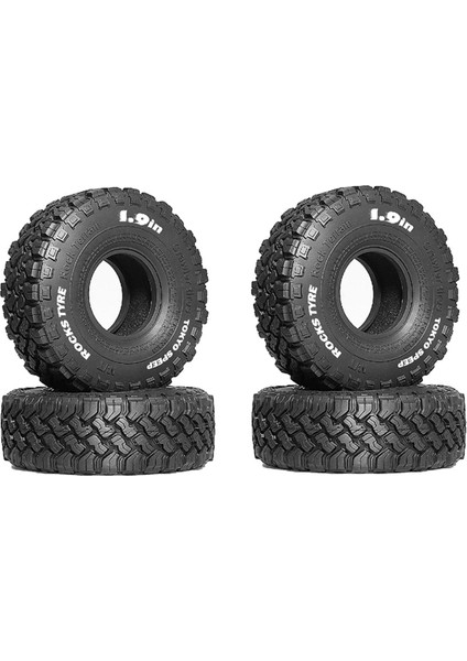 1/10 Rock Track Redcat SCX10 Ii Axial Yikong D90 Trx4 Trx6 Rc Araba Lastiği Için 4 Adet 1.9 Inç 116 mm Kauçuk Lastikler (Yurt Dışından) fırsatları