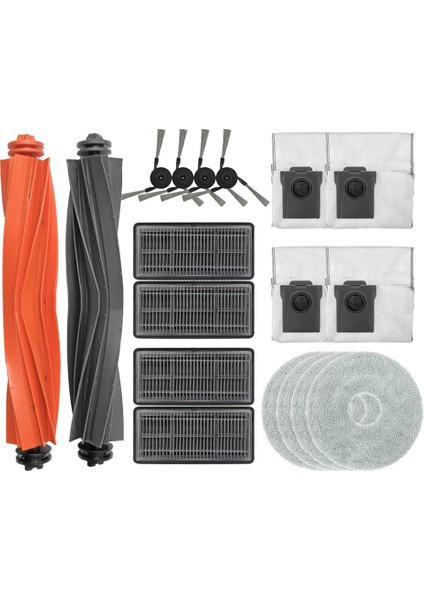 Dreame X40 Pro Ultra Ana Yan Fırça Hepa Filtre Paspas Bezi Toz Torbası Aksesuarları Yedek Parçaları (Yurt Dışından)