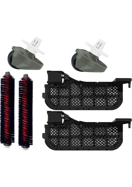 Roborock S8 Pro Ultra Temizleme Tankı Filtresi Yüksek Hızlı Bakım Temizleme Fırçası Aksesuarları Ön Tekerlek Tekerleği (Yurt Dışından)