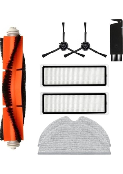 Mova L600 Robot Süpürge Ana Yan Fırça Hepa Filtre Paspas Bezi Yedek Parçaları (Yurt Dışından)