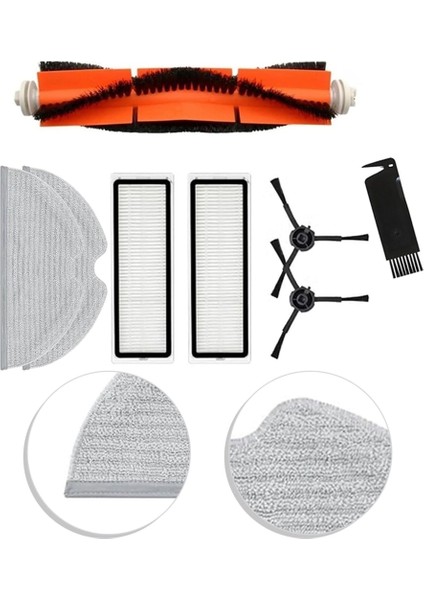 Mova L600 Robot Süpürge Ana Yan Fırça Hepa Filtre Paspas Bezi Yedek Parçaları (Yurt Dışından) fırsatları