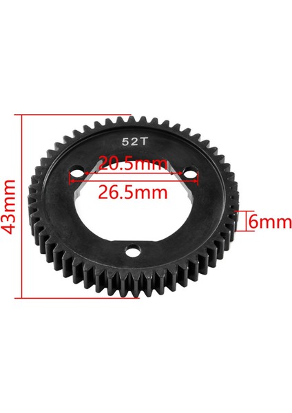 Traxxas SLASH4WD/RUSTLER/STAMPEDE Için 2 Adet 50T 52T Diferansiyel Dişli Seti (Yurt Dışından)