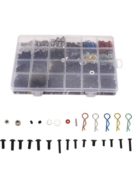 1/10 TRAXXAS/SCX10/REDCAT/HPI/ARRMA/LOSI Rc Araba Parçaları Tamir Aracı Için Vida Kutusu Seti (Yurt Dışından)