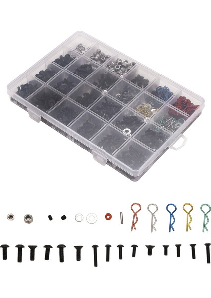 1/10 TRAXXAS/SCX10/REDCAT/HPI/ARRMA/LOSI Rc Araba Parçaları Tamir Aracı Için Vida Kutusu Seti (Yurt Dışından)