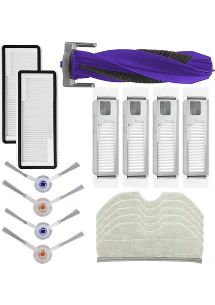Narwhal Freo x Plus Robot Süpürge Ana Yan Fırça Hepa Filtre Paspas Bezi Toz Torbaları Yedek Parçaları (Yurt Dışından)