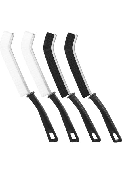 Trinketzy Fırça, Trinketzy Sert Kıllı Dar Alan Temizleme Fırçası, Trinketzy Dar Alan Temizleme Fırçası (2 Adet Siyah + 2 Adet Beyaz) (Yurt Dışından)