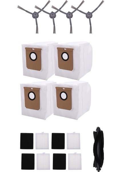 Eufy Clean L50 / L50 Ses / L60 / L60 Robot Süpürge Aksesuarları Parçası Için Silindir Yan Fırça Hepa Filtre Toz Torbası (Yurt Dışından) modelleri