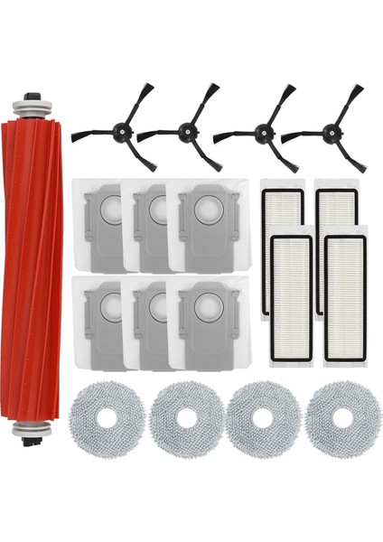 Roborock Q Revo Robot Süpürge Için Aksesuar Seti Ana Fırça, Yan Fırça, Yıkanabilir Filtre, Paspas Bezleri, Toz Torbası (Yurt Dışından)