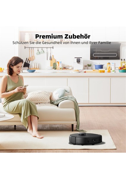 Eufy X10 Pro Omni Robot Süpürge Için, Yıkanabilir ve Tekrar Kullanılabilir Ana Yan Fırça Hepa Filtre Paspas Bezi Toz Torbaları (Yurt Dışından)