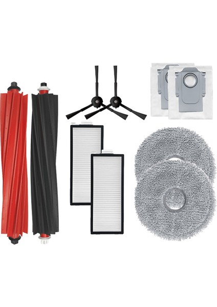 Roborock V20 / P10S Pro Ana Yan Fırça Paspas Bezi Hepa Filtre Toz Torbası Yedek Yedek Parçalar (Yurt Dışından)