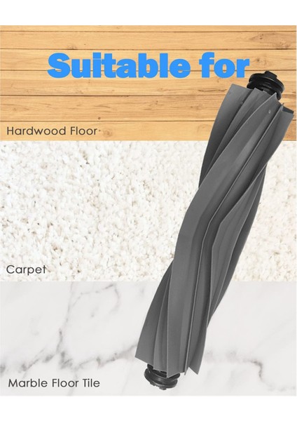 Dreame L10S Pro Ultra Heat Elektrikli Süpürge Yedek Parçaları Için 2 Adet Ana Fırça Kapağı Kauçuk Silindir Fırça (Yurt Dışından) modelleri