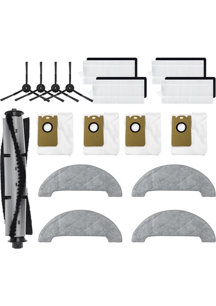 Viomi S9 Ana Yan Fırça Paspas Bezi Hepa Filtre Toz Torbası Aksesuarları Yedek Yedek Parçalar (Yurt Dışından)