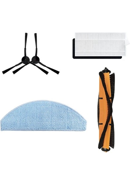 Vistefly M203 Robot Süpürge Yedek Parça Aksesuarları Ana Yan Fırça Hepa Filtre Paspas Bezi Bez Toz Torbası (Yurt Dışından) fiyatları