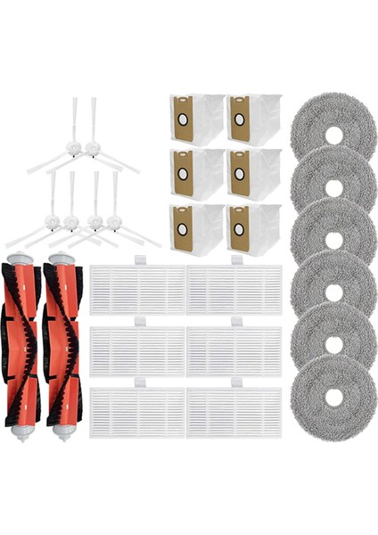Xiaomi Lydsto W2 / Kyvol Cybovac S60 / Aıcle INS-200 Elektrikli Süpürge Parçaları Için Yan Fırça Hepa Filtreleri Paspas Bezleri (Yurt Dışından)