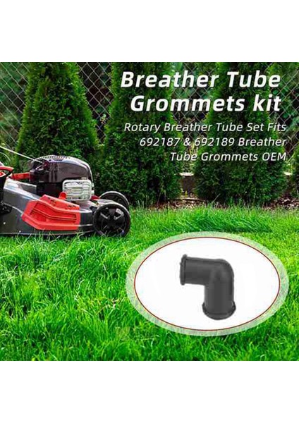 10 Adet Havalandırma Borusu Grommetleri 90 Derece 692189 Briggs & Stratton Bahçe Çim Biçme Makinesi Aksesuarları Için (Yurt Dışından)