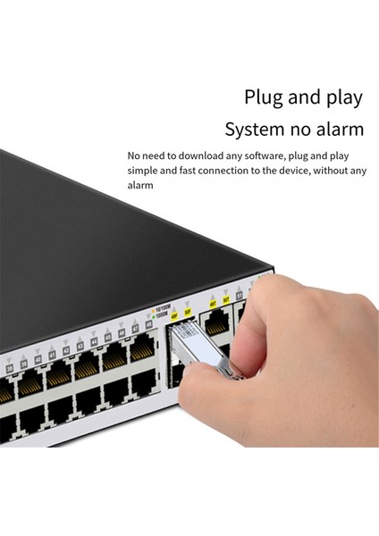1 Çift Gigabit Fiber Sfp Modülü 1.25G Tek Modlu 40KM Lc 1310NM/1550NM Birden Fazla Anahtar Türüyle Uyumlu (Yurt Dışından)