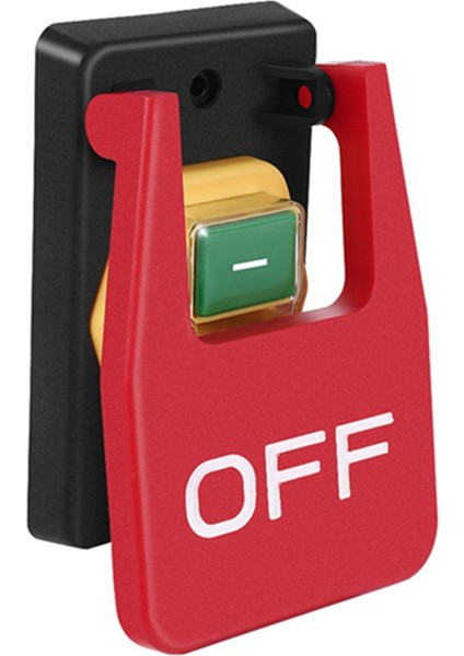 Kırmızı Kapakta Kapalı Acil Durdurma Basmalı Düğme Anahtarı 250V16A Güç Kapalı/düşük Gerilim Koruması Elektromanyetik Başlatma Anahtarı (Yurt Dışından)