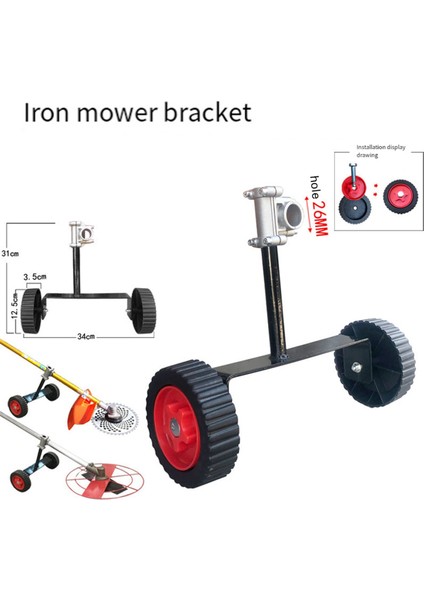 Ip Kesme Makinesi Çim Yiyen Ot Borusu Için Ayarlanabilir Evrensel Metal Tekerlekler 26MM (1 Inç) 28MM (1,1 Inç) (Yurt Dışından)