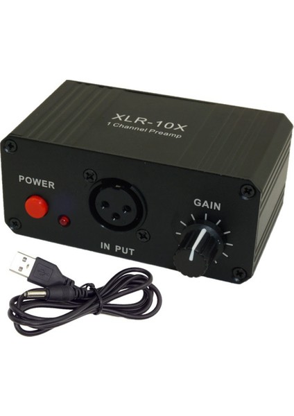 XLR-10X 1 Kanal Xlr Arayüz Dengeli Ses Amplifikatörü NE5532 Dinamik Mikrofon Mikrofon Ön Amplifikatörü (Yurt Dışından)