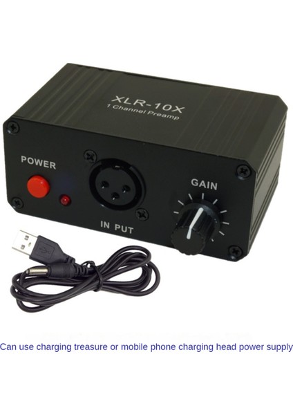 XLR-10X 1 Kanal Xlr Arayüz Dengeli Ses Amplifikatörü NE5532 Dinamik Mikrofon Mikrofon Ön Amplifikatörü (Yurt Dışından)